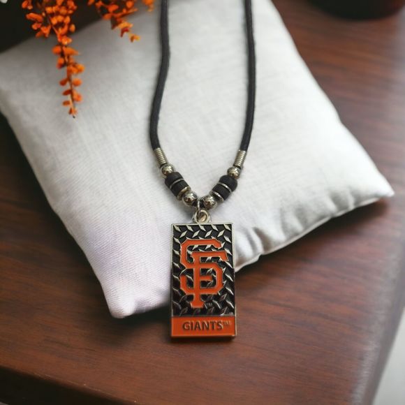 Siskiyou MLB Diamond Plate Rope Necklace SF Giants NIP - Picture 1 of 2